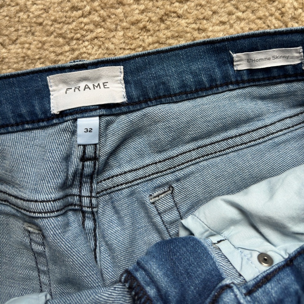Frame Denim Blue Straight Jeans - Picture 2 of 3